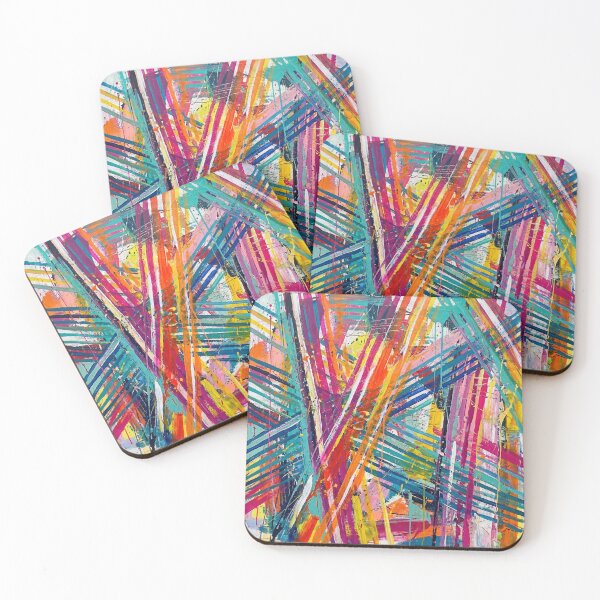 Item preview, Vibrant Colourful Stripes Pattern Art designed and sold by Printpix.