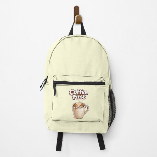 Item preview, Coffee First Cute Puppy Mug Aesthetic Tee designed and sold by annenambiro.
