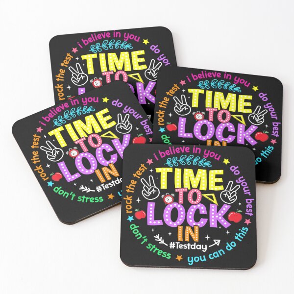 Item preview, Time To Lock In Test Day Motivational Teacher Student Exam Success designed and sold by Serene woods.