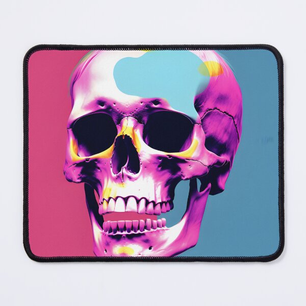 Item preview, Colorful Pop Art Skull – Bold Street Art Design designed and sold by ArtFireGallery.