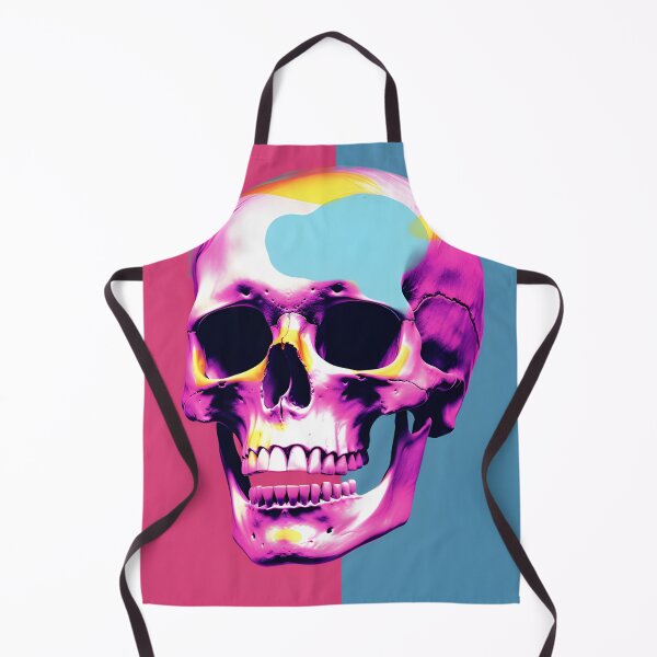 Item preview, Colorful Pop Art Skull – Bold Street Art Design designed and sold by ArtFireGallery.