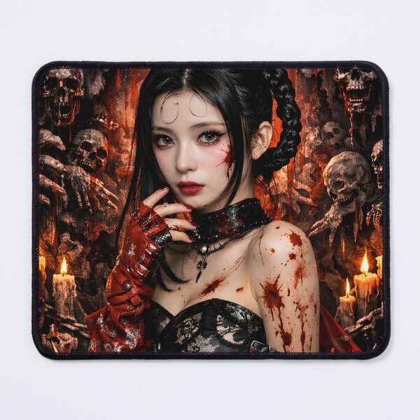 Item preview, Asa BABYMONSTER Crimson Shrine Fanart Sticker designed and sold by Valereekmerch.