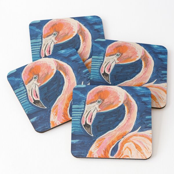 Artikelvorschau, Farbenfroher Flamingo-Vogel entworfen und verkauft von adibe22.