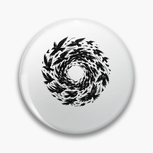 Item preview, Alfred Hitchcock Bird Vortex Circular Flock Suspense Thriller Visual designed and sold by Aryabek.