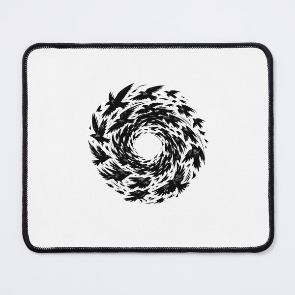 Item preview, Alfred Hitchcock Bird Vortex Circular Flock Suspense Thriller Visual designed and sold by Aryabek.