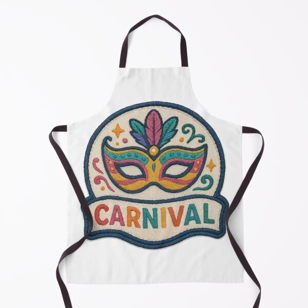 Item preview, Carnival Masquerade Mask - Embroidered Patch Style Design designed and sold by myforestfog.