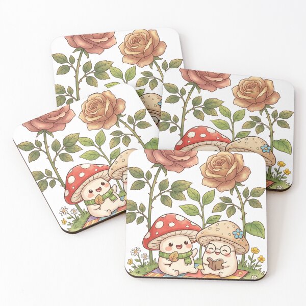 Artikelvorschau, Pilze und Blumen entworfen und verkauft von PP&RAINBOW SHOP.