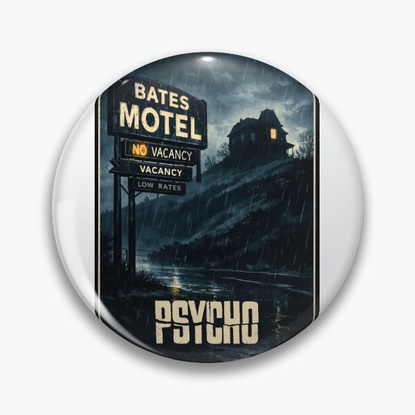 Item preview, Alfred Hitchcock Psycho Bates Motel Storm Night Norman Bates House Scene designed and sold by Aryabek.