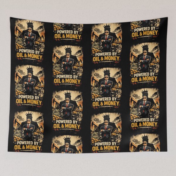 Item preview, Powered by Oil & Money, World Domination designed and sold by LOL-N-LIFESTYLE.