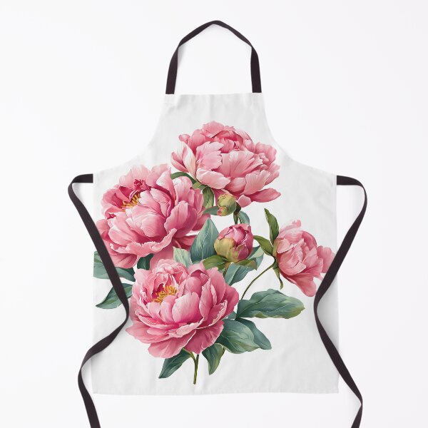 Item preview, Pink Peony Bouquet with Green Leaves - Elegant Romantic Floral Art Print designed and sold by DesignArtist.ia.