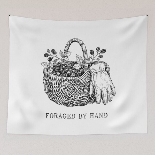 Item preview, Woven Willow Berry Foraging Basket - Rustic Cottagecore designed and sold by bapupa.