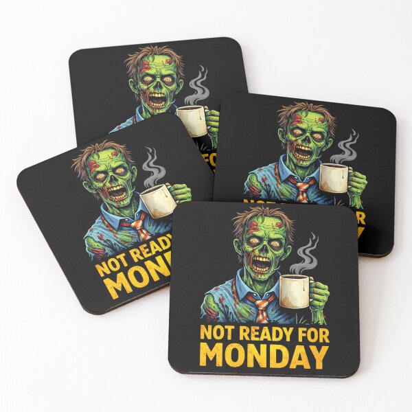 Item preview, Not Ready for Monday Zombie Coffee  designed and sold by LOL-N-LIFESTYLE.