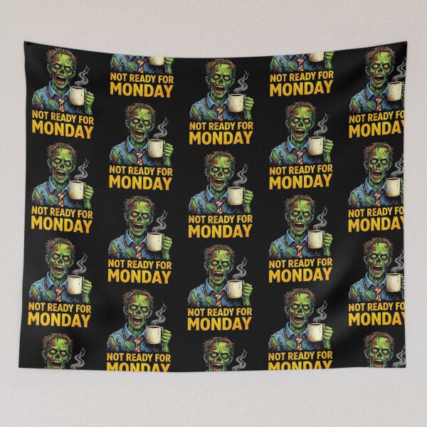 Item preview, Not Ready for Monday Zombie Coffee  designed and sold by LOL-N-LIFESTYLE.