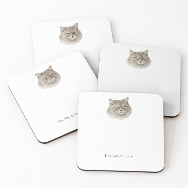 Item preview, That Was a Choice Cat – Minimalist Sarcastic Cat Design designed and sold by Refinedpaws.