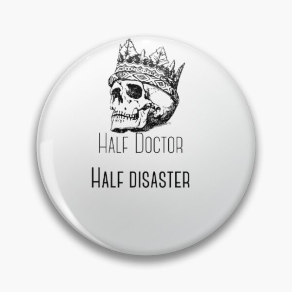 Item preview, Half Doctor Half Disaster T-Shirt | Funny Med Student Tee designed and sold by OffScripted.