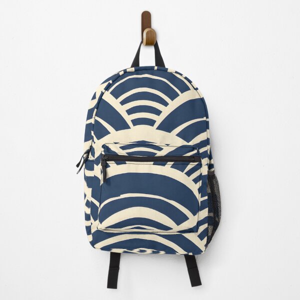 Item preview, Minimal Japanese Wave Pattern – Blue Wave Flow designed and sold by Hashola Designs.