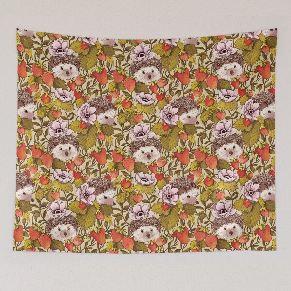 Item preview, Hedgehog & Strawberry designed and sold by LixyDesign.