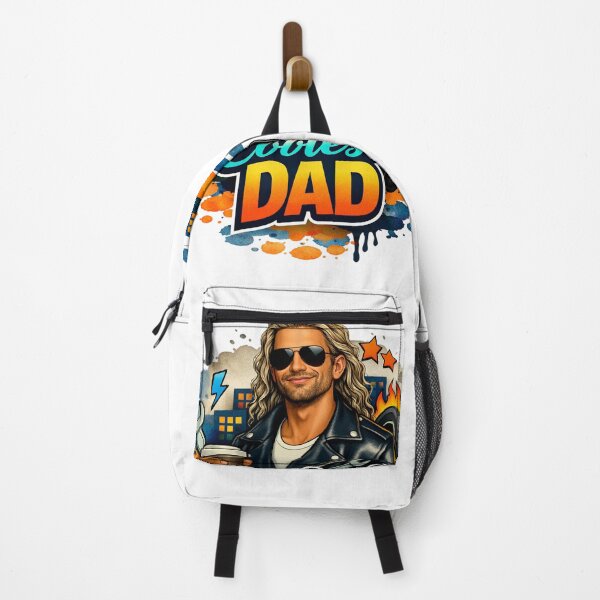Item preview, Urban Coolest Dadlong blonde hair wavy hair men surfer rock Mechanic Gamer Coffee Street Art Father's Day designed and sold by VISO-art.