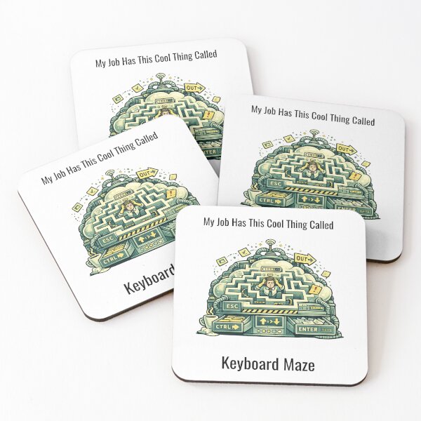 Item preview, My Job Has This Cool Thing Called Keyboard Maze – Funny Office Humor Design designed and sold by SillentDesign.