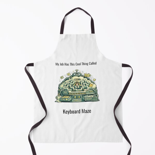 Item preview, My Job Has This Cool Thing Called Keyboard Maze – Funny Office Humor Design designed and sold by SillentDesign.