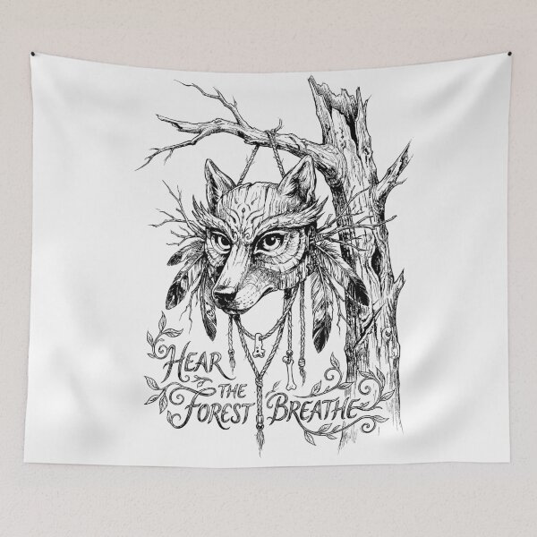 Item preview, Forest Shamanic Mask Totem - Wilderkind designed and sold by bapupa.