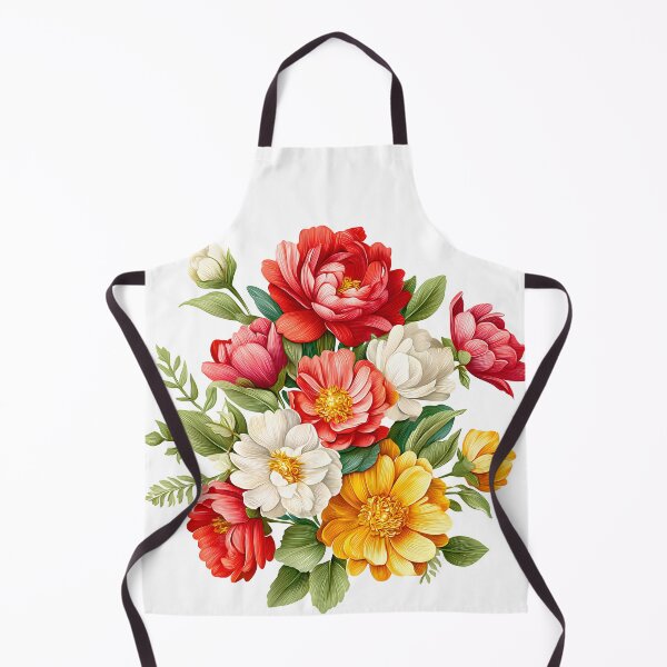 Item preview, Multi-Color Peony & Dahlia Bouquet - Elegant Romantic Floral Art Print designed and sold by DesignArtist.ia.
