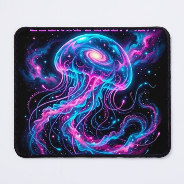 Item preview, The Cosmic Jellyfish - Celestial Wanderer Space Nebula & Vaporwave Art designed and sold by MT-Hub | Cute Aesthetic Art, Stickers & Phone Cases.