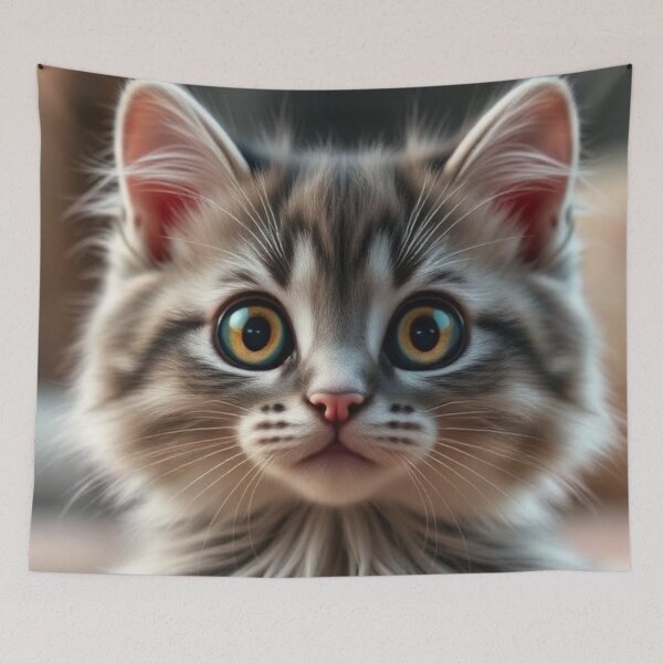 Item preview, Portrait of a kitten designed and sold by RAISC.
