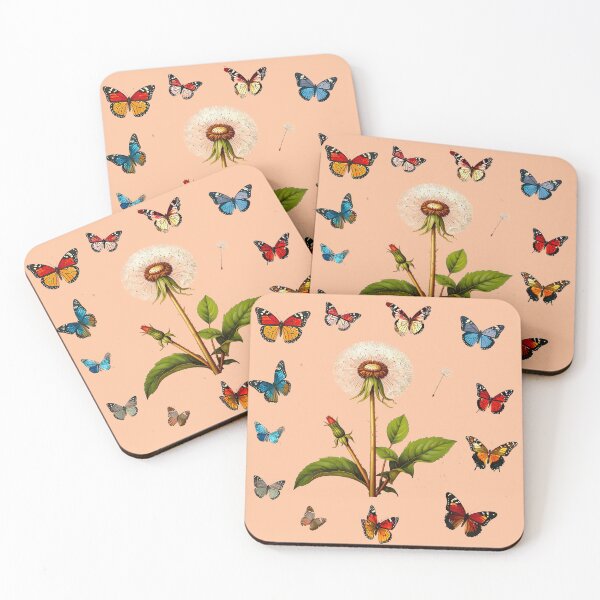 Item preview, Dandelion flower with butterflies designed and sold by Creative Visualize.