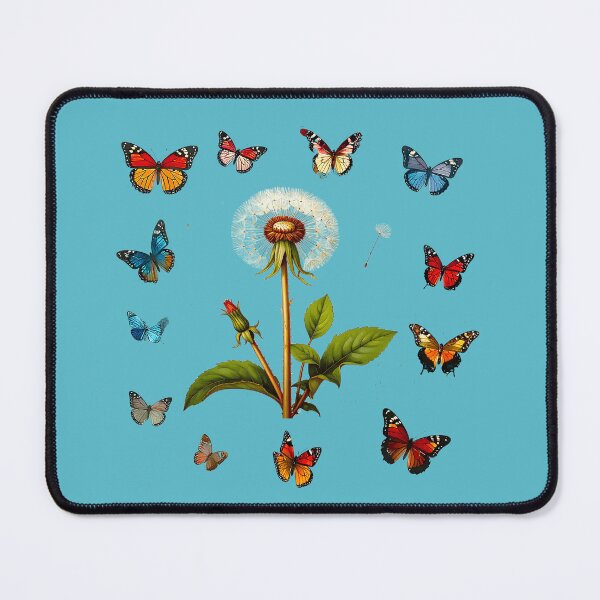 Item preview, Dandelion flower with butterflies designed and sold by Creative Visualize.