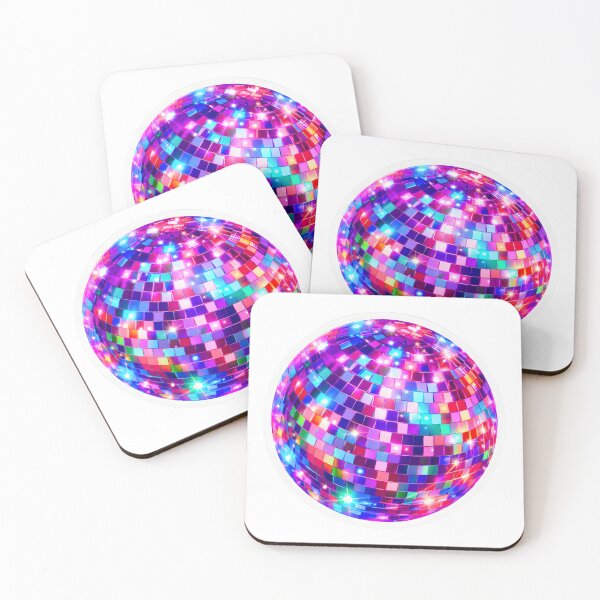 Item preview, Colorful Disco Ball Sparkle Sticker | Neon DJ Lights Mirror Ball Aesthetic | Party Night Vibes Design designed and sold by UmarSBazaaR.