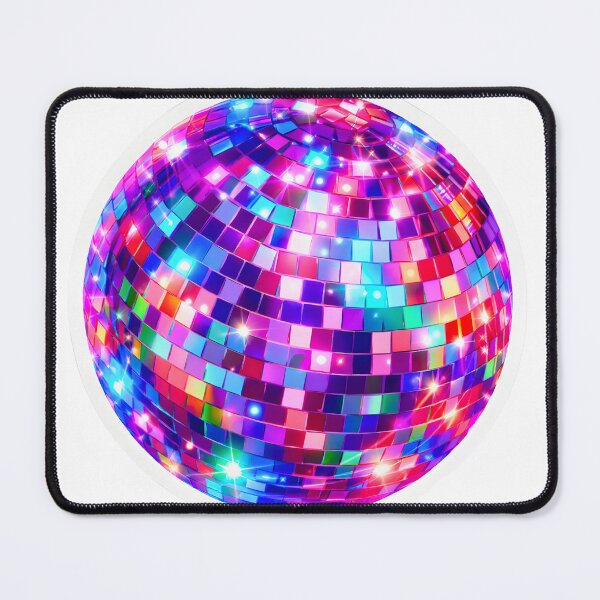 Item preview, Colorful Disco Ball Sparkle Sticker | Neon DJ Lights Mirror Ball Aesthetic | Party Night Vibes Design designed and sold by UmarSBazaaR.