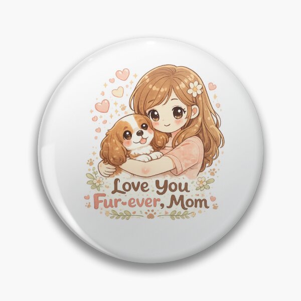 Item preview, Amor del Día de la Madre de Cavalier Mom Kawaii designed and sold by RonBear-Designs.