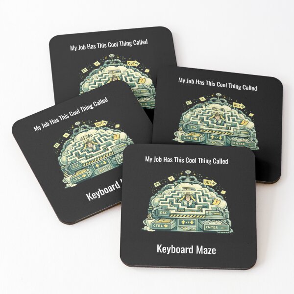 Item preview, My Job Has This Cool Thing Called Keyboard Maze – Funny Office Humor Design designed and sold by SillentDesign.