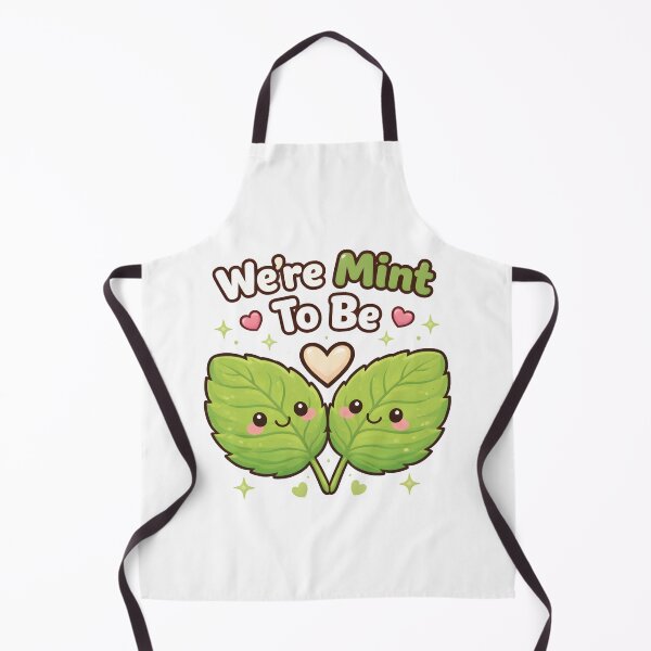 Item preview, Were Mint To Be Cute Mint Leaves Love Pun Shirt. designed and sold by The-T-In-Retro.