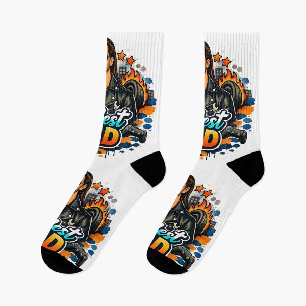 Item preview, Urban Coolest Dadlong long brown hair rock metal fan Mechanic Gamer Coffee Street Art Father's Day designed and sold by VISO-art.