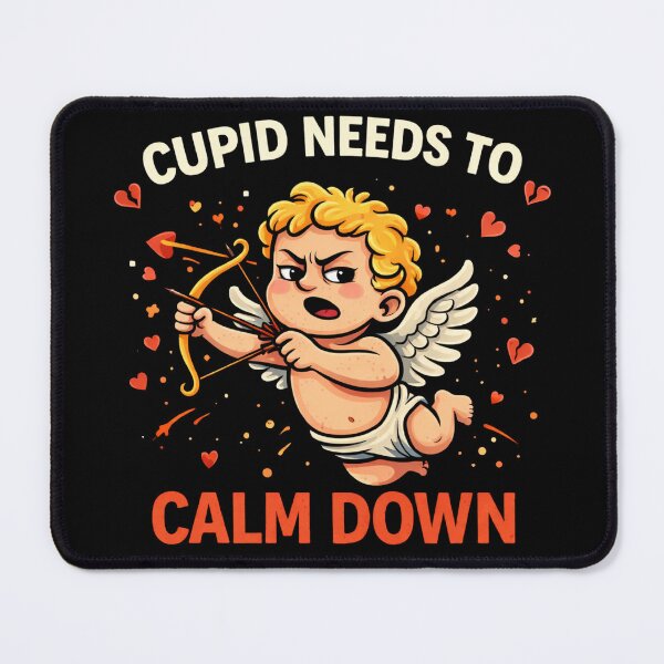 Item preview, Cupid Needs To Calm Down Valentines Day designed and sold by LOL-N-LIFESTYLE.