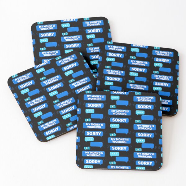 Item preview, My Money Is Working Funny Passive Income Chat Design designed and sold by TeeTimeTreasure.