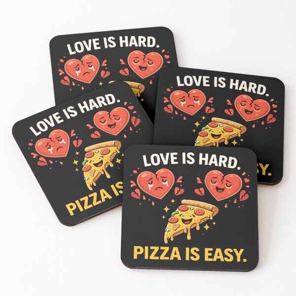 Item preview, Love Is Hard Pizza Is Easy Valentines Day  designed and sold by LOL-N-LIFESTYLE.