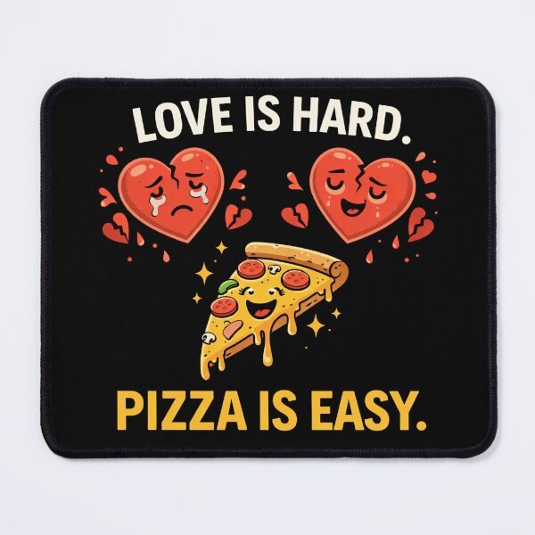 Item preview, Love Is Hard Pizza Is Easy Valentines Day designed and sold by LOL-N-LIFESTYLE.