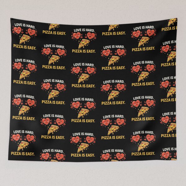Item preview, Love Is Hard Pizza Is Easy Valentines Day  designed and sold by LOL-N-LIFESTYLE.