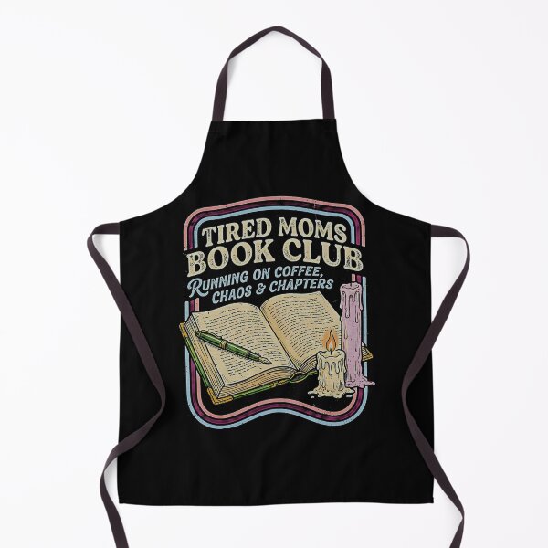 Item preview, Tired Moms Book Club Coffee Chaos Chapters Open Book Candle designed and sold by graphixpolash.