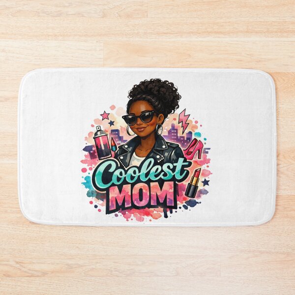 Item preview, Coolest Mom Ever Graffiti Art Fashion Black hair black skin Afroamerican funky Mother designed and sold by VISO-art.