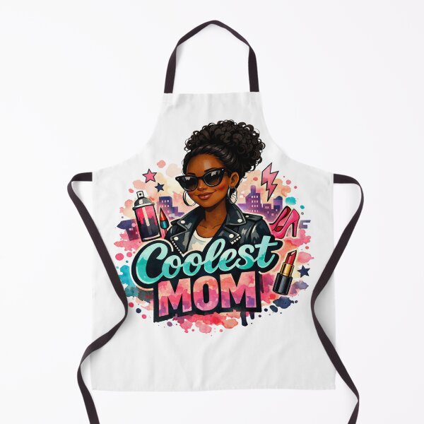 Item preview, Coolest Mom Ever Graffiti Art Fashion Black hair black skin Afroamerican funky Mother designed and sold by VISO-art.