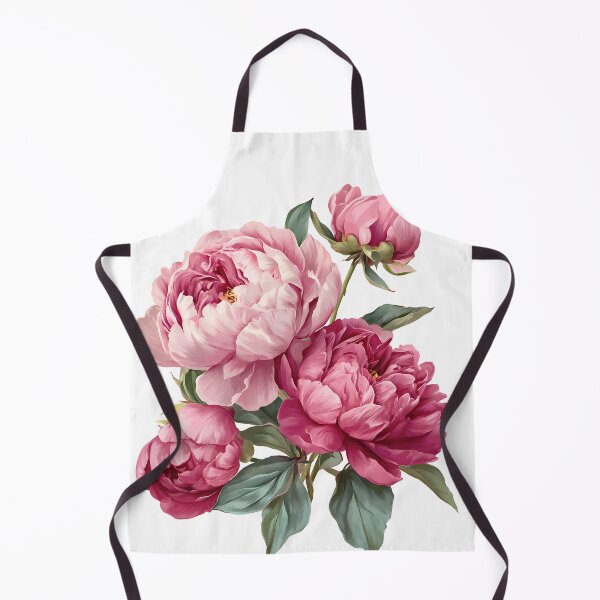 Item preview, Pink Peony Bouquet with Green Leaves - Elegant Romantic Floral Art Print designed and sold by DesignArtist.ia.