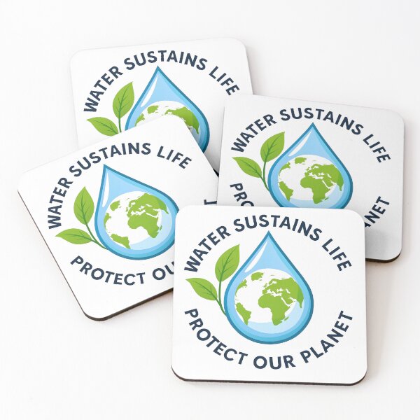 Item preview, Water Sustains Life – Protect Our Planet   designed and sold by Nuvoro Eco Awareness.