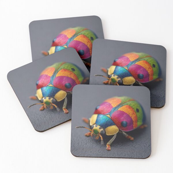 Item preview, Colorful Rainbow Ladybug – Cute Multicolor Ladybird Nature Art 2 designed and sold by WordPlayStudio.