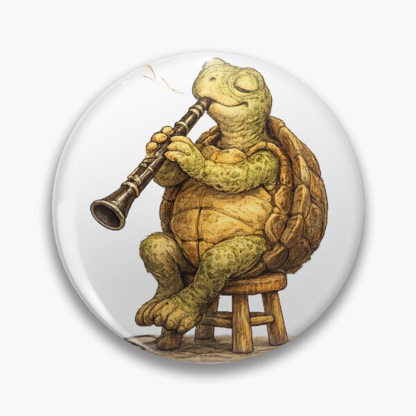Item preview, Relaxed Turtle Clarinet Player designed and sold by photoparadise22.