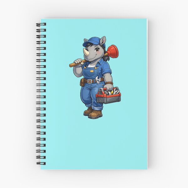 Item preview, Female Rhino Plumber designed and sold by EverydayAnimals.