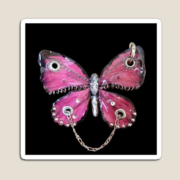 Item preview, Pink pierced butterfly designed and sold by aliroseart.